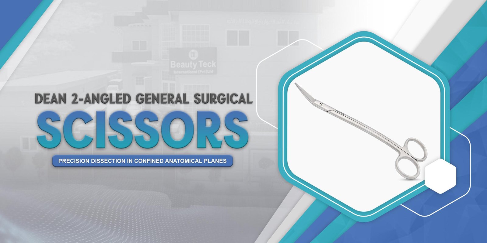 Dean 2-Angled General Surgical Scissors: Precision Dissection in Confined Anatomical Planes