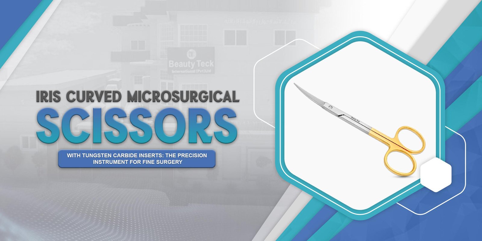 Iris Curved Microsurgical Scissors with Tungsten Carbide Inserts: The Precision Instrument for Fine Surgery