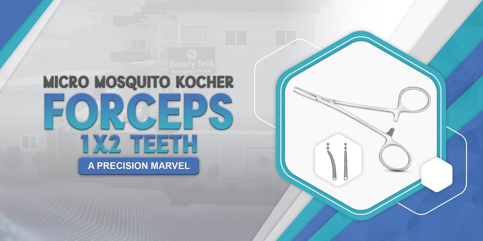 Micro Mosquito Kocher Forceps(1x2 Teeth): A Precision Marvel.
