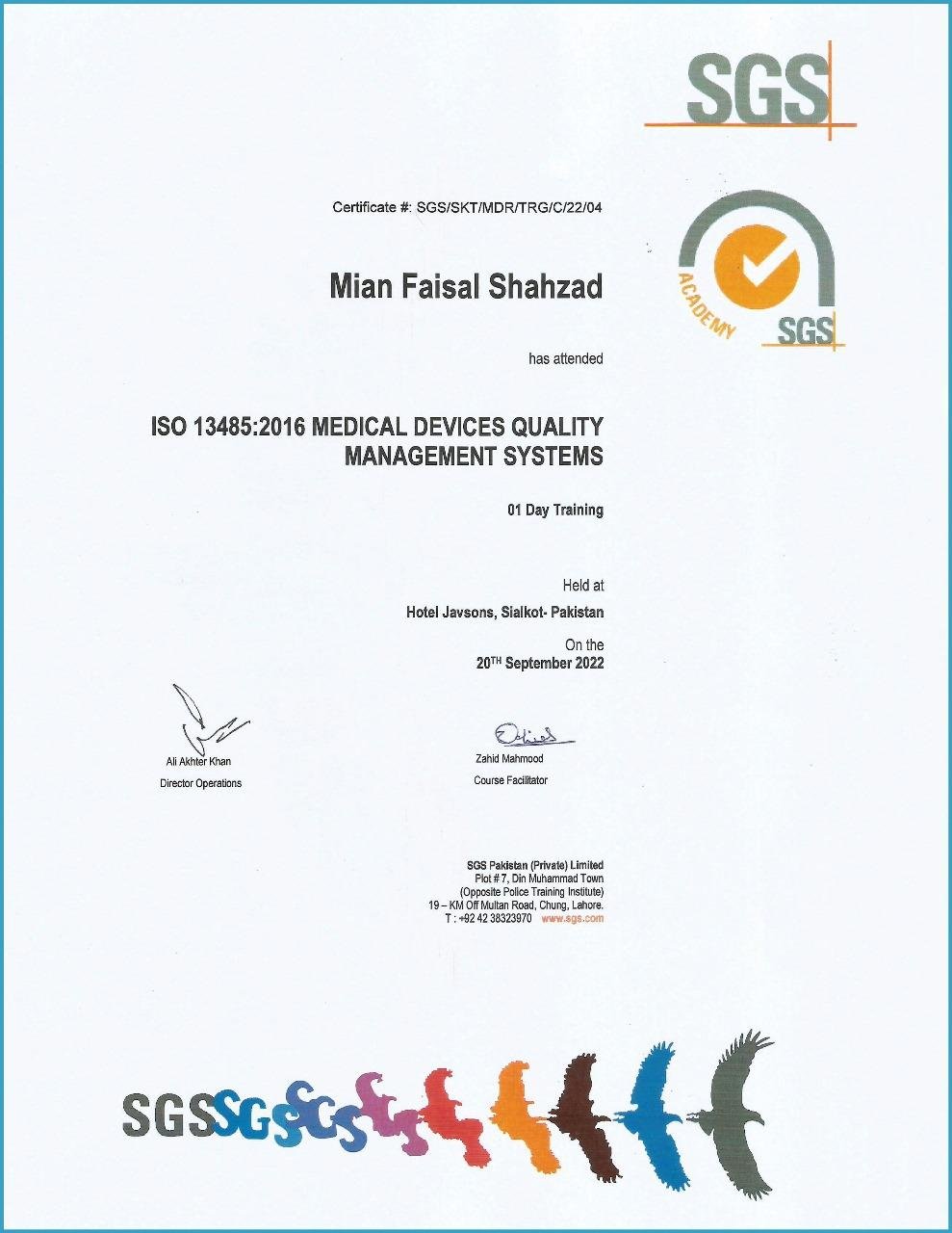ISO 13485:2016 – Medical Device QMS