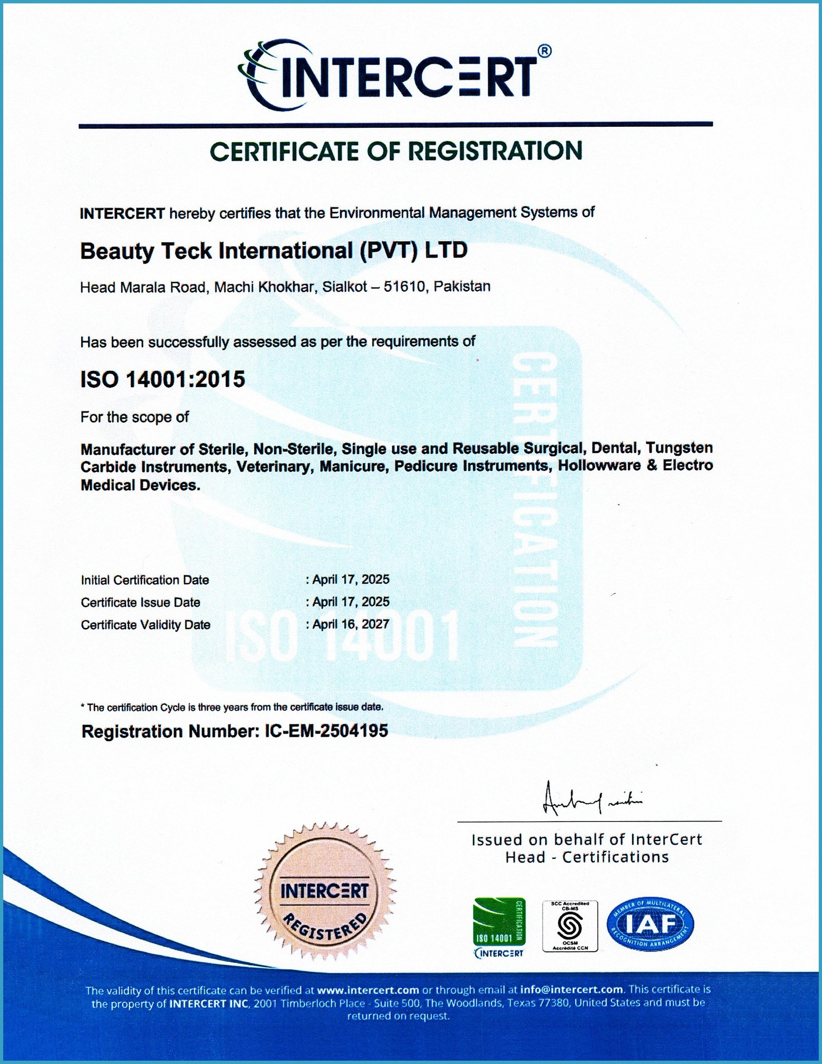 ISO 14001: 2015