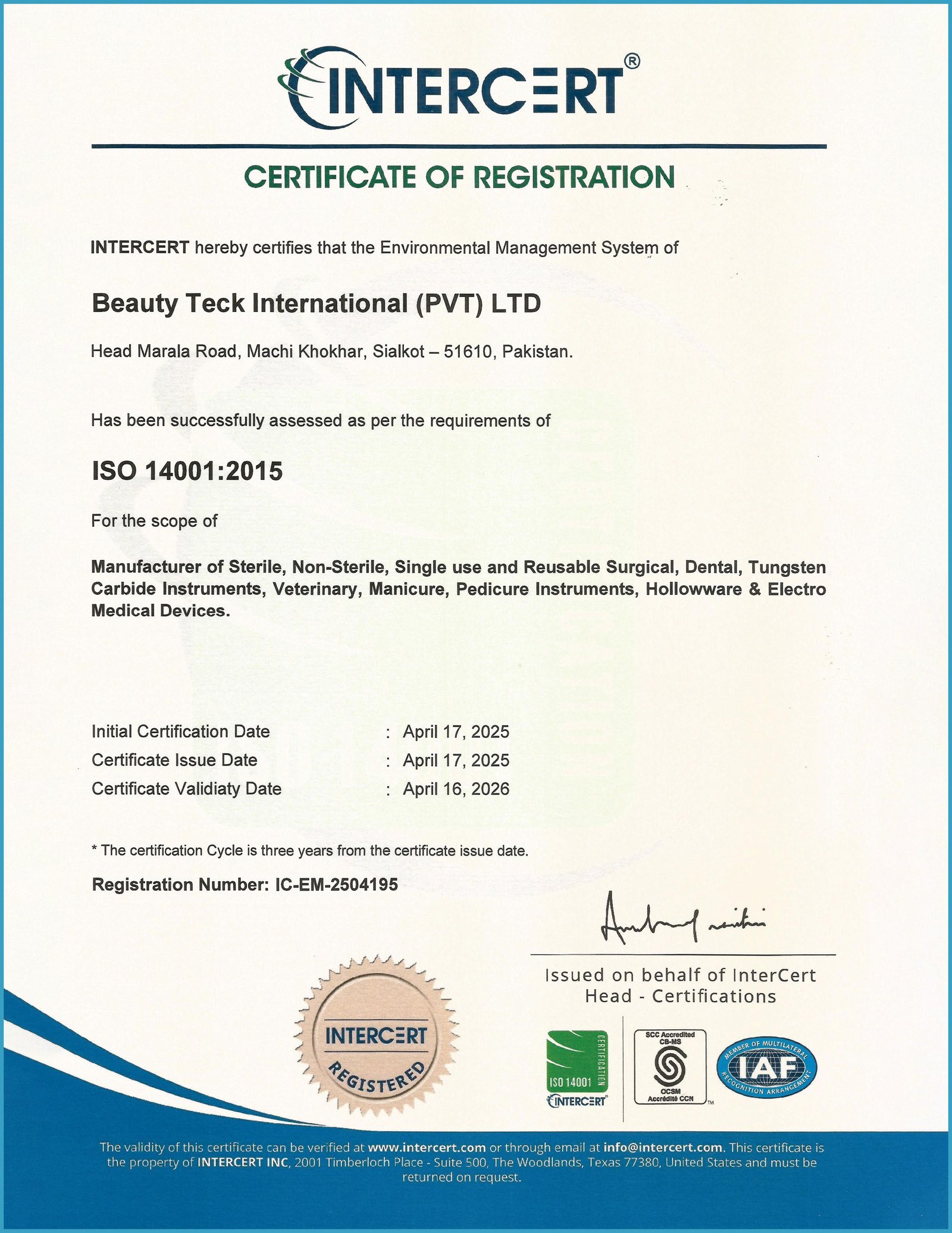 ISO 14001: 2015