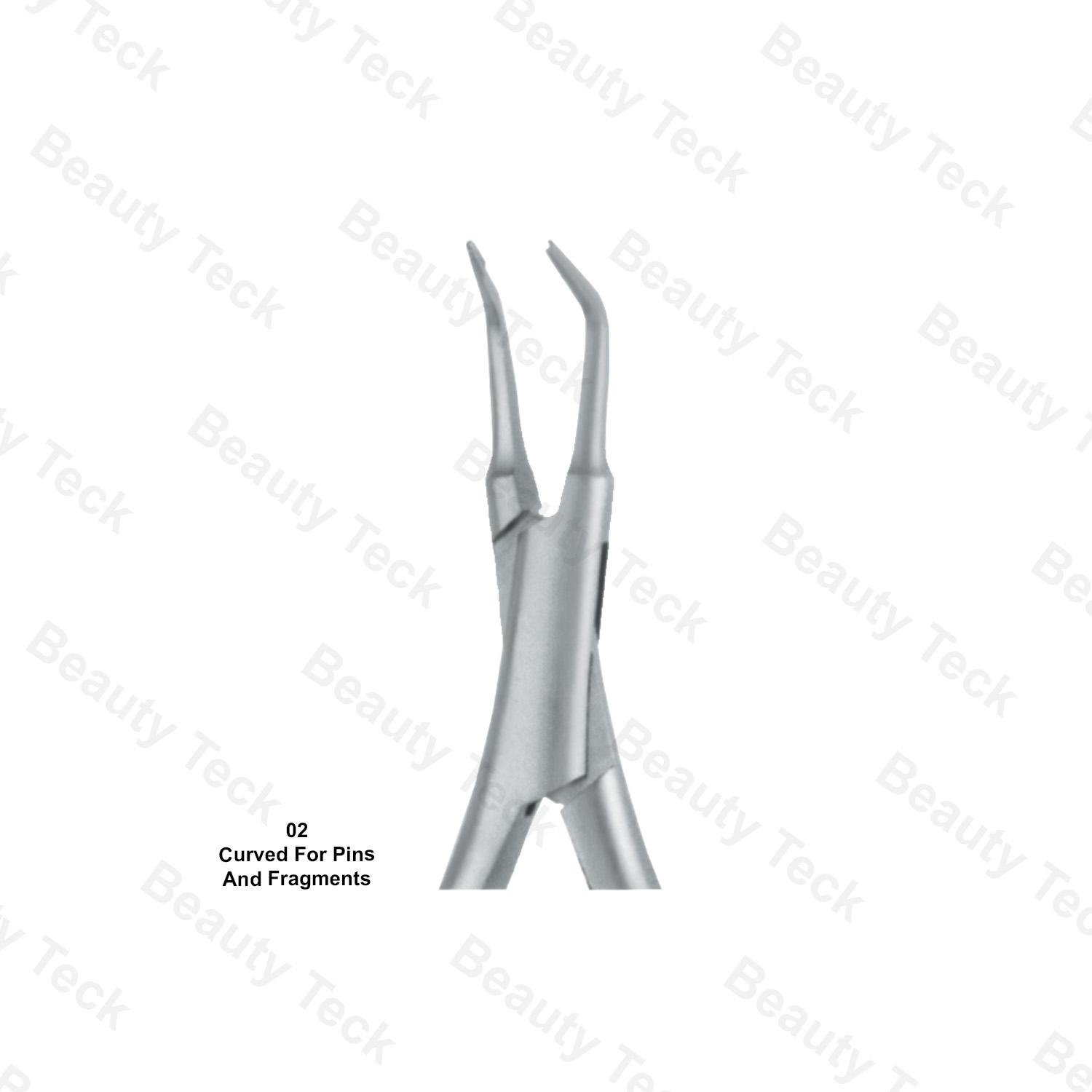 EXTRACTING FORCEPS AMERICAN PATTERN (CURVED FOR PINSS AND FRAGMENTS) FIG. 02