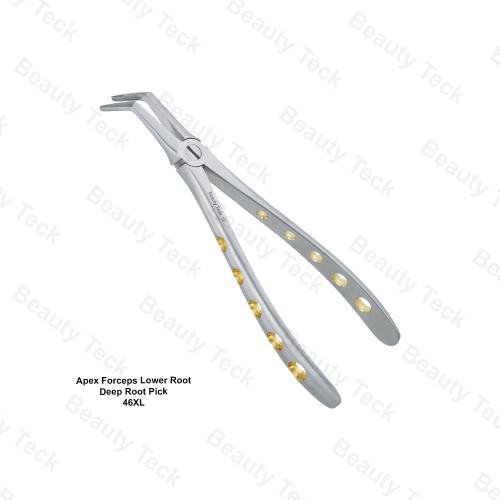  EXTRACTING FORCEPS  ENGLISH PATTERN HOLE HANDLER (APEX FORCEPS LOWER ROOT DEEP ROOT PICK FIG. 46XL 