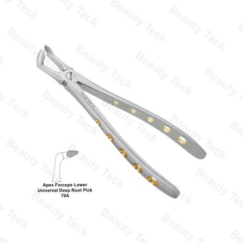 EXTRACTING FORCEPS  ENGLISH PATTERN HOLE HANDLER (APEX FORCEPS LOWER UNIVERSAL DEEP ROOT PICK FIG. 7