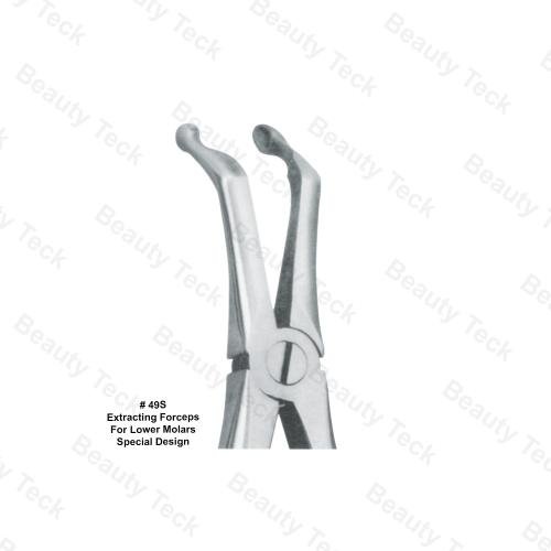  EXTRACTING FORCEPS AMERICAN PATTERN (EXTRACTING FORCEPS FOR LOWER MOLARS SPECIAL DESIGN)#49S
