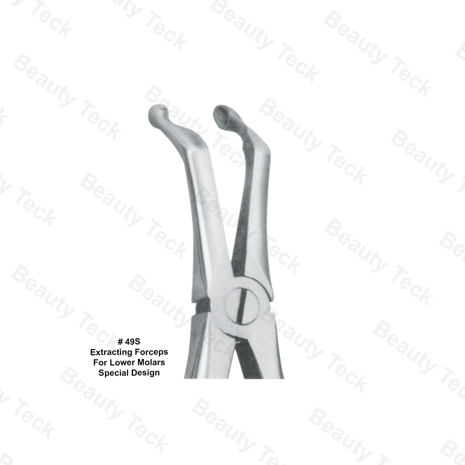  EXTRACTING FORCEPS AMERICAN PATTERN (EXTRACTING FORCEPS FOR LOWER MOLARS SPECIAL DESIGN)#49S