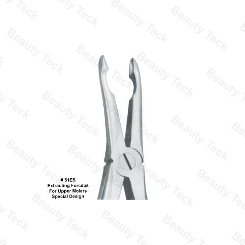 EXTRACTING FORCEPS AMERICAN PATTERN (EXTRACTING FORCEPS FOR UPPER MOLARS SPECIAL DESIGN) # 51ES