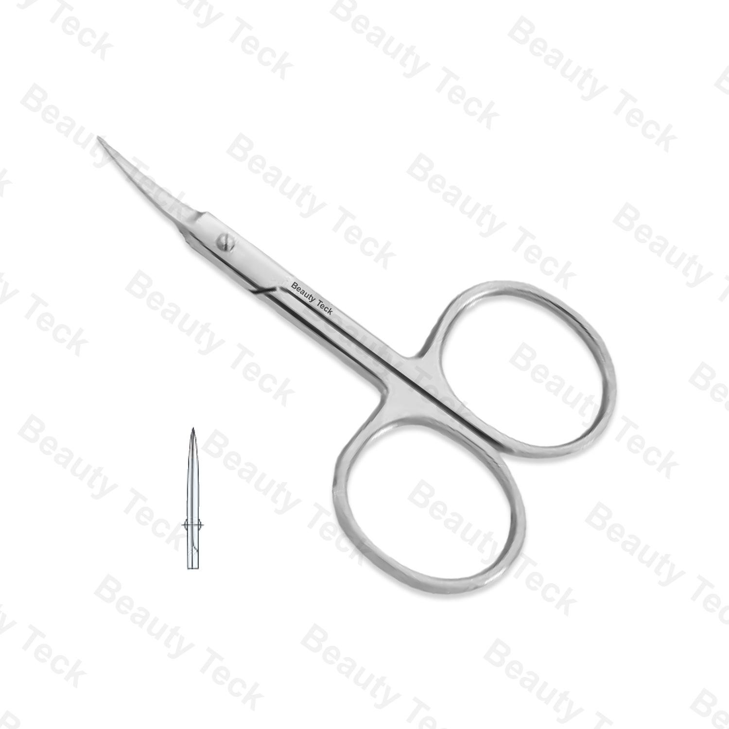  BEAUTY Teck Cuticle Scissors (Euro Screw, Mirror/Satin) BTB2-1040