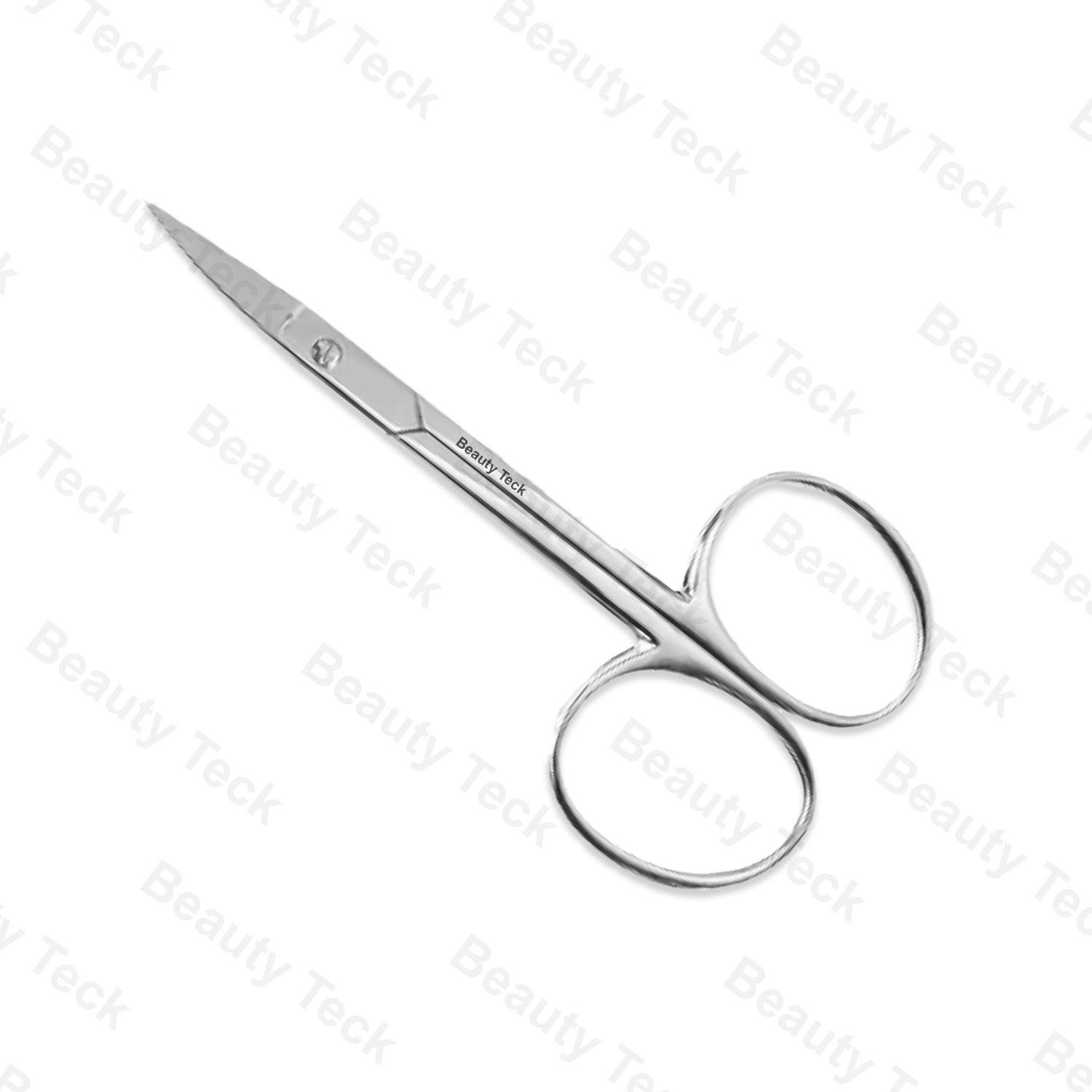  BEAUTY Teck Cuticle Scissors (Euro Screw, Mirror/Satin) Curved: BTB2-1130