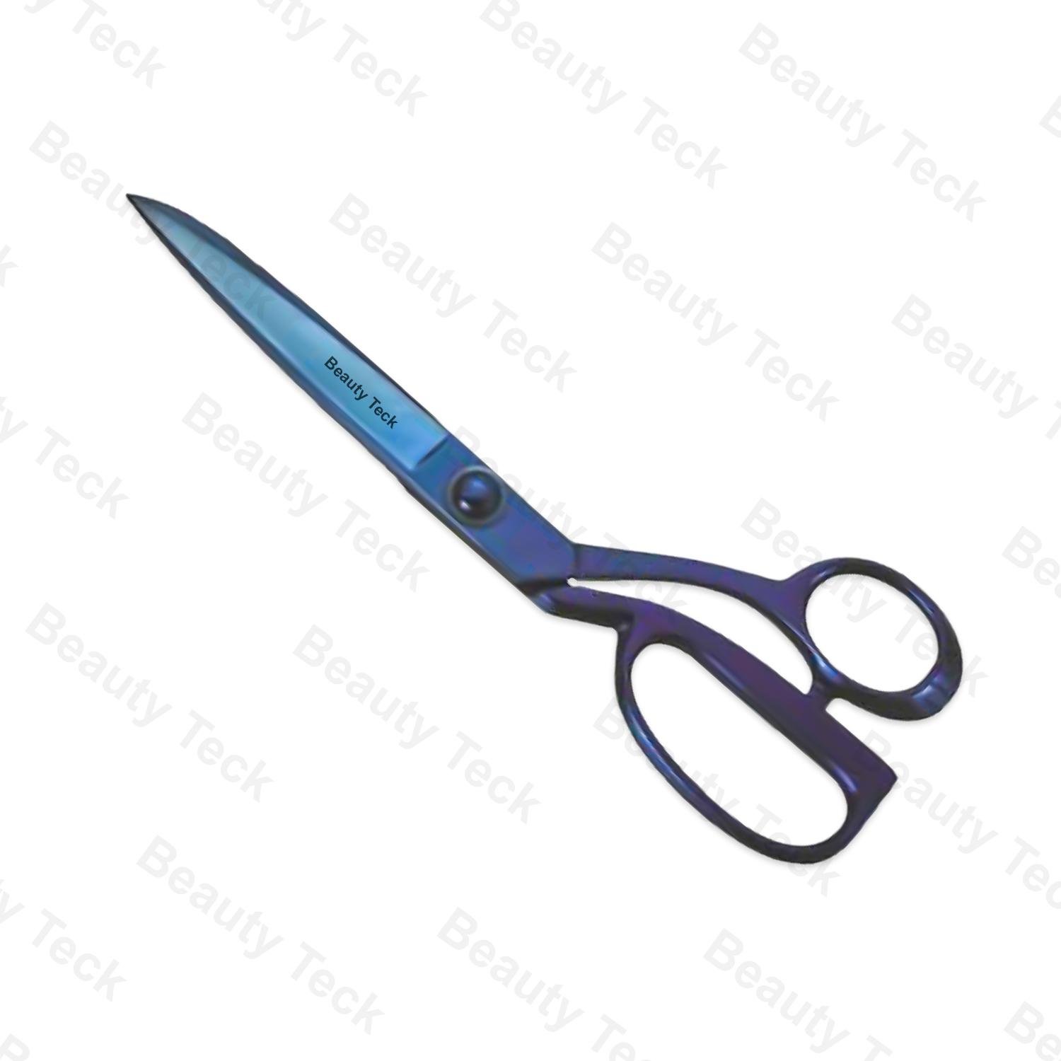  Beauty Teck Utility Scissors – Adjustable Tension Nut, Blue Titanium BTB2-1424