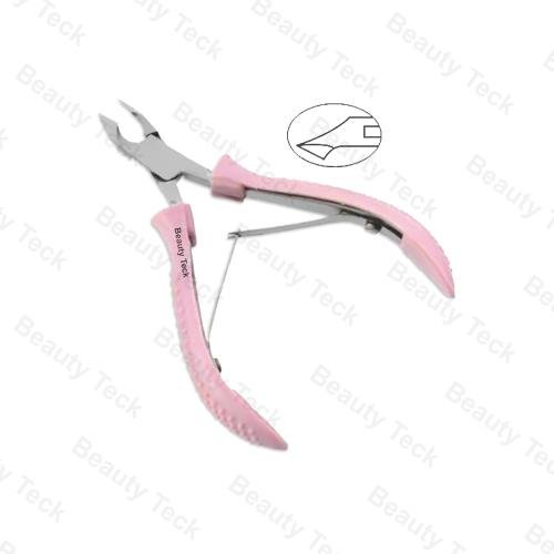  Product Name: BEAUTY Teck Cuticle Nipper (Lap Joint, Double Spring, PVC Handle) BTB3-1298