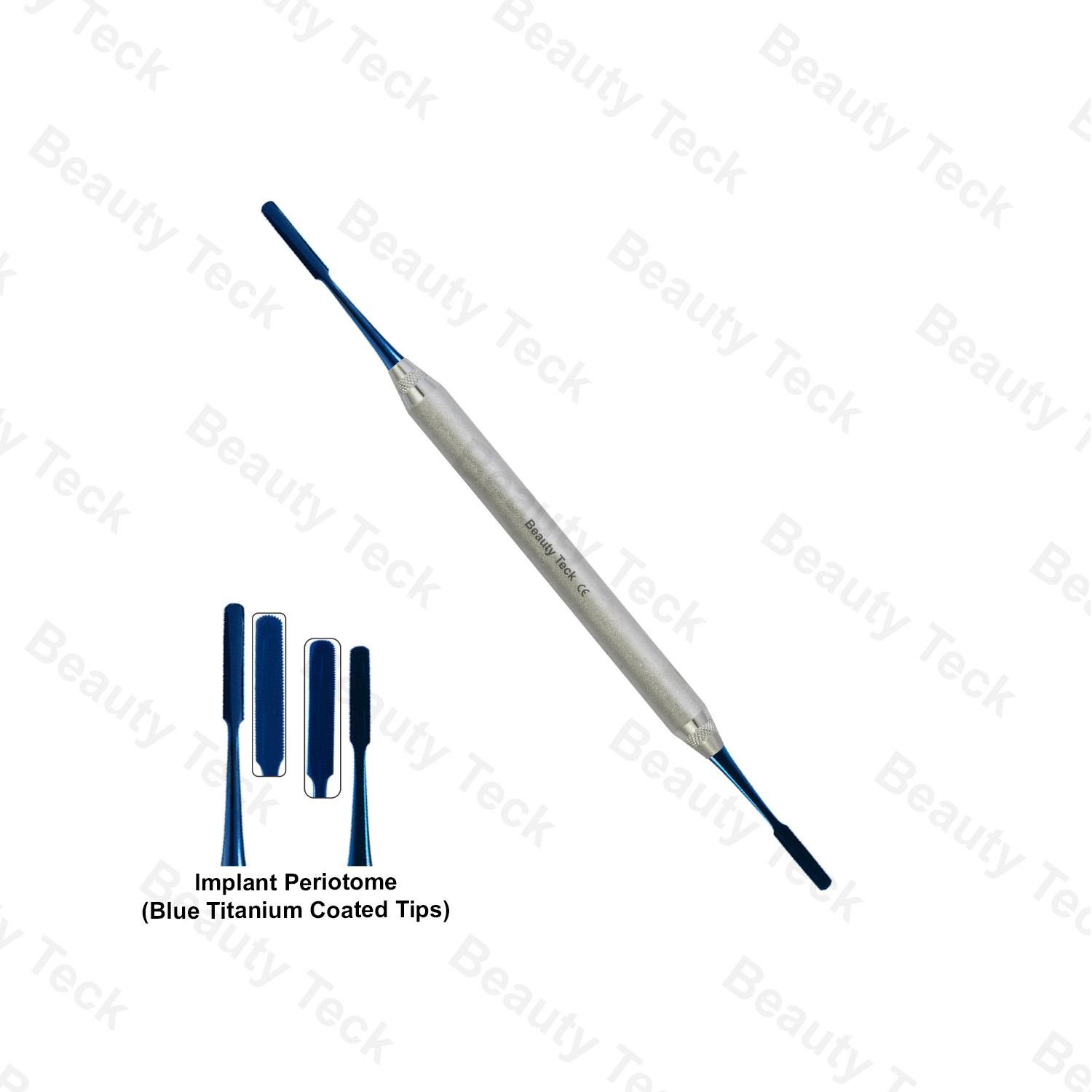 2 IMPLANT PERIOTOME (BLUE TITANIUM COATED TIP)