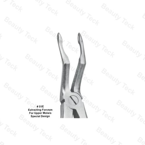 EXTRACTING FORCEPS AMERICAN PATTERN (EXTRACTING FORCEPS FOR UPPER MOLARS SPECIAL DESIGN) #51E