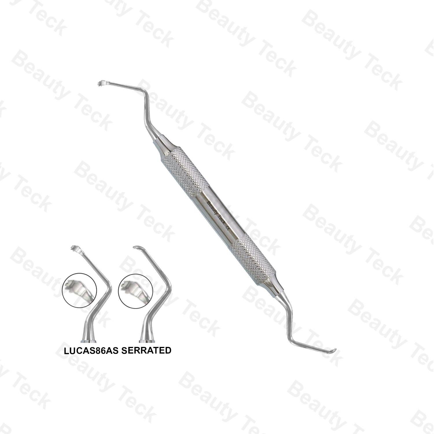 86AS LUCAS SERRATED CURETTE