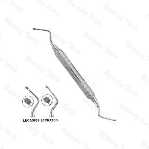 86S LUCAS SERRATED CURETTE