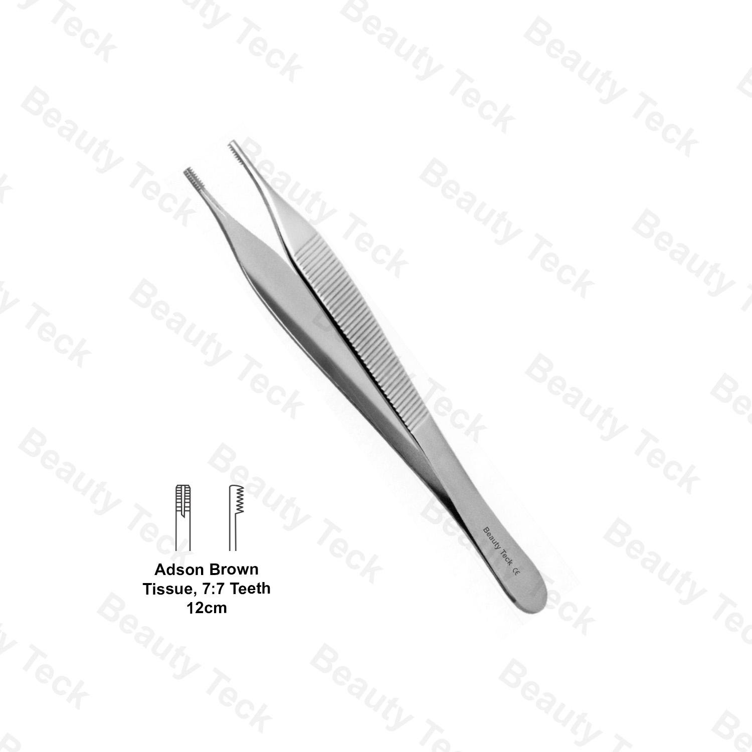 ADSON BROWN TISSUE FORCEPS (7×7 TEETH)