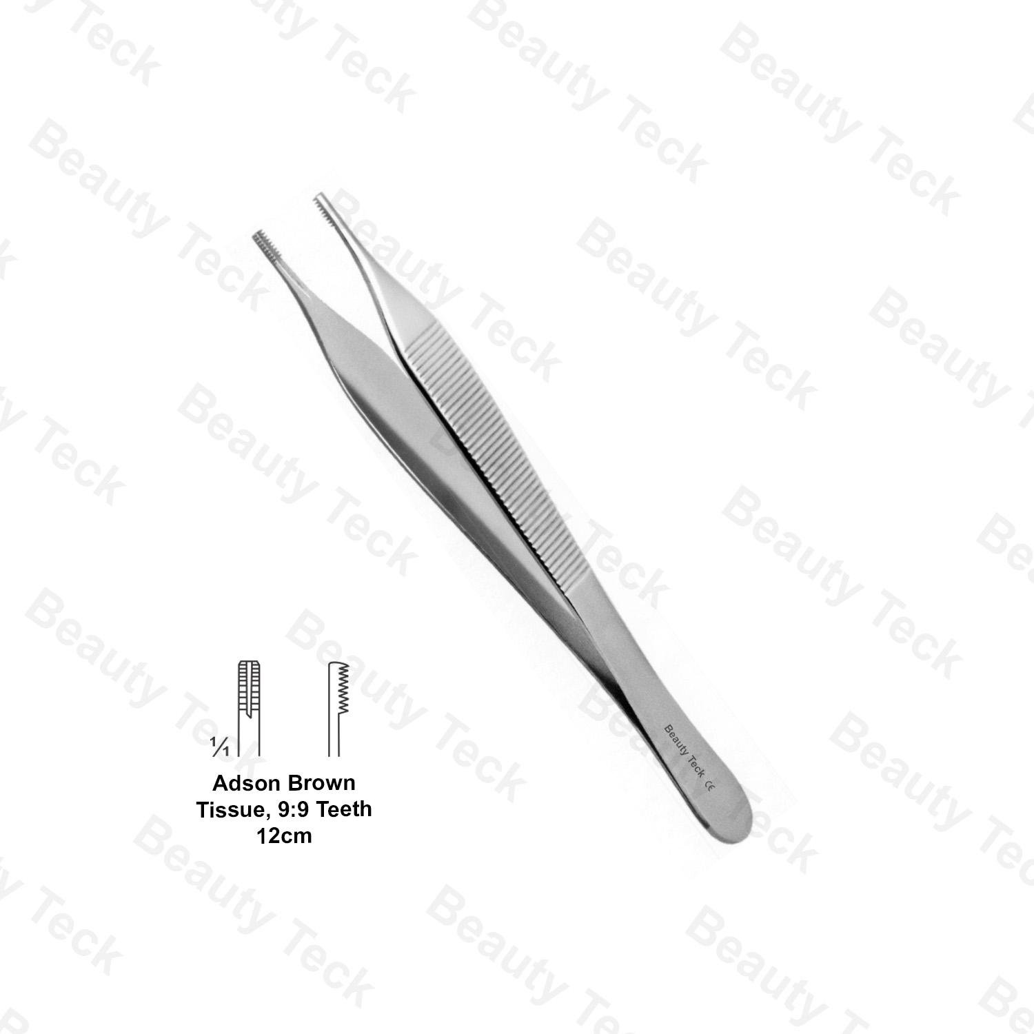 ADSON BROWN TISSUE FORCEPS (9×9 TEETH)