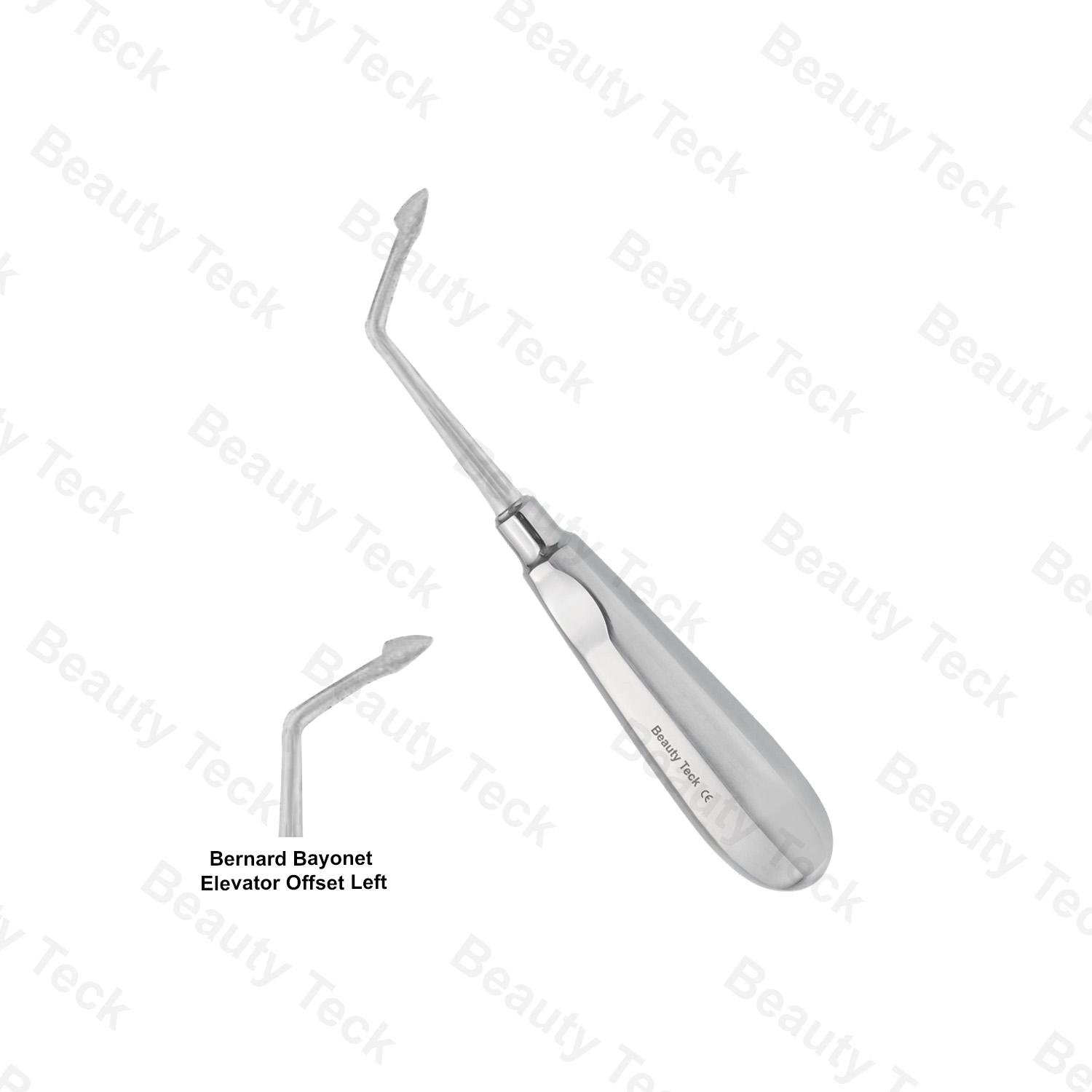 ATRAUMATIC EXTRACTION BERNARD BAYONET ELEVATOR (OFFSET LEFT)