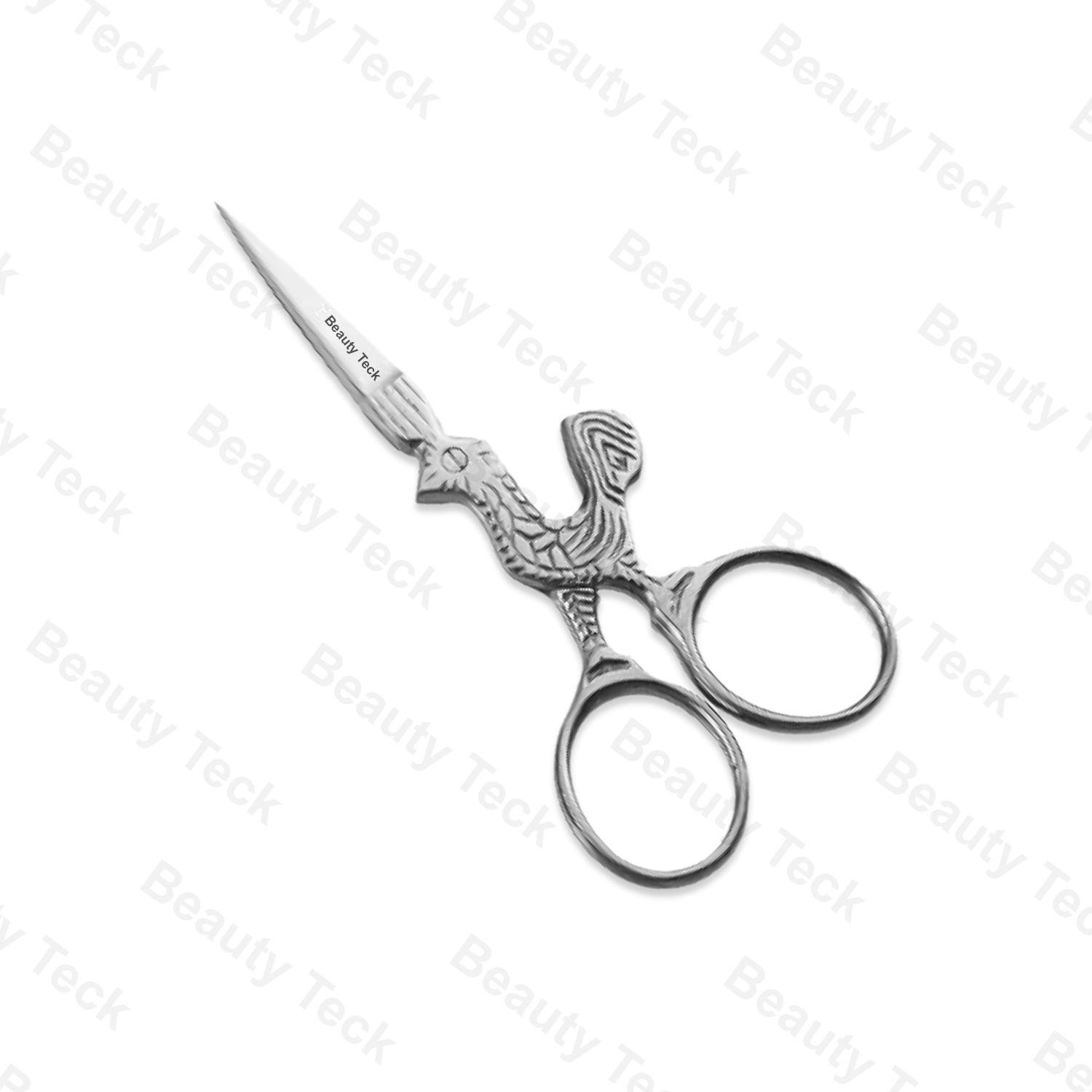 BEAUTY Teck Clock Embroidery Scissors (Mirror/Satin, Straight) BTB2-1357