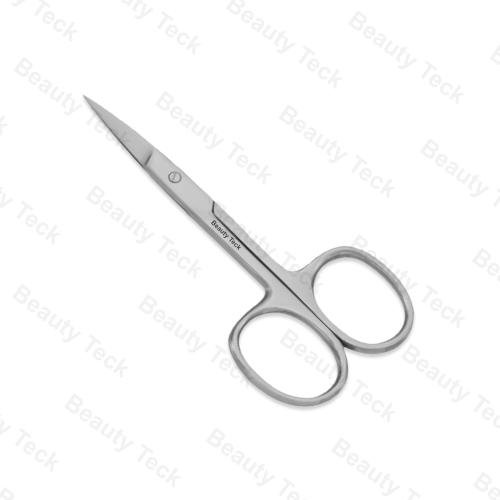 BEAUTY Teck Cuticle Nail Scissors (Fix Screw, Mirror/Satin) Curved: BTB2-1112 
