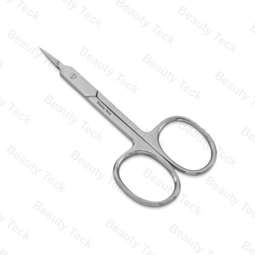 BEAUTY Teck Cuticle Nail Scissors (Fix Screw, Mirror/Satin) Curved: BTB2-1118