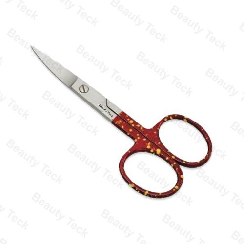 BEAUTY Teck Cuticle Scissors (Euro Screw, Color Coated, Curved) BTB2-1142