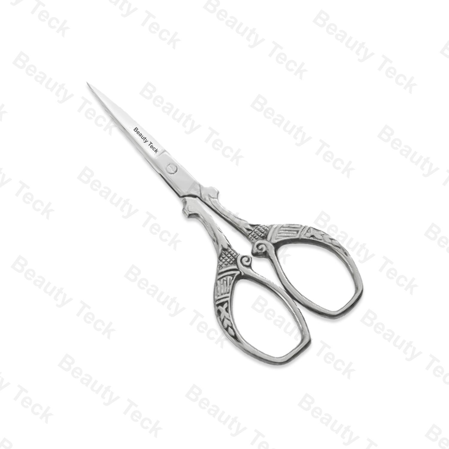 BEAUTY Teck Embroidery Scissors (Mirror/Satin, Straight) - Classic Model BTB2-1351