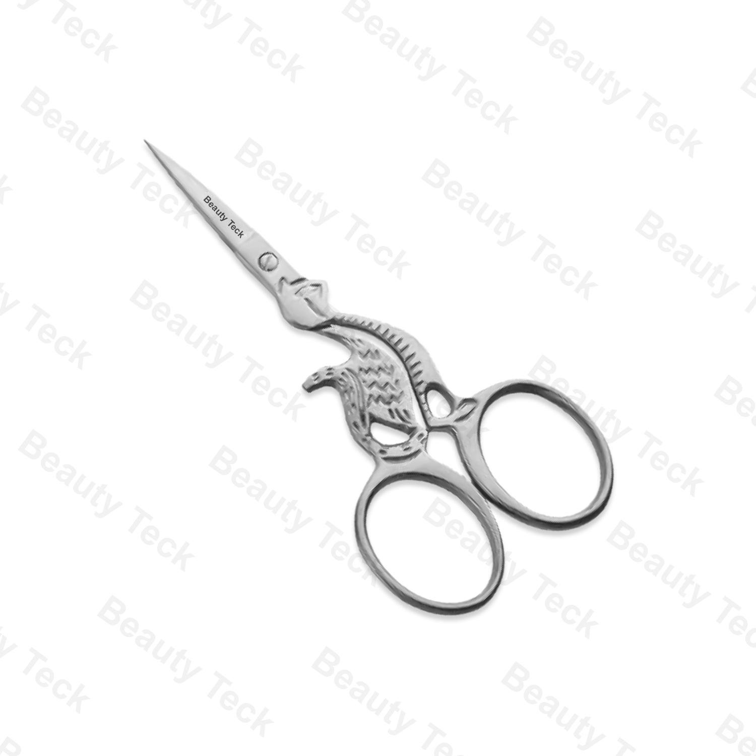 BEAUTY Teck Embroidery Scissors (Mirror/Satin, Straight) BTB2-1359