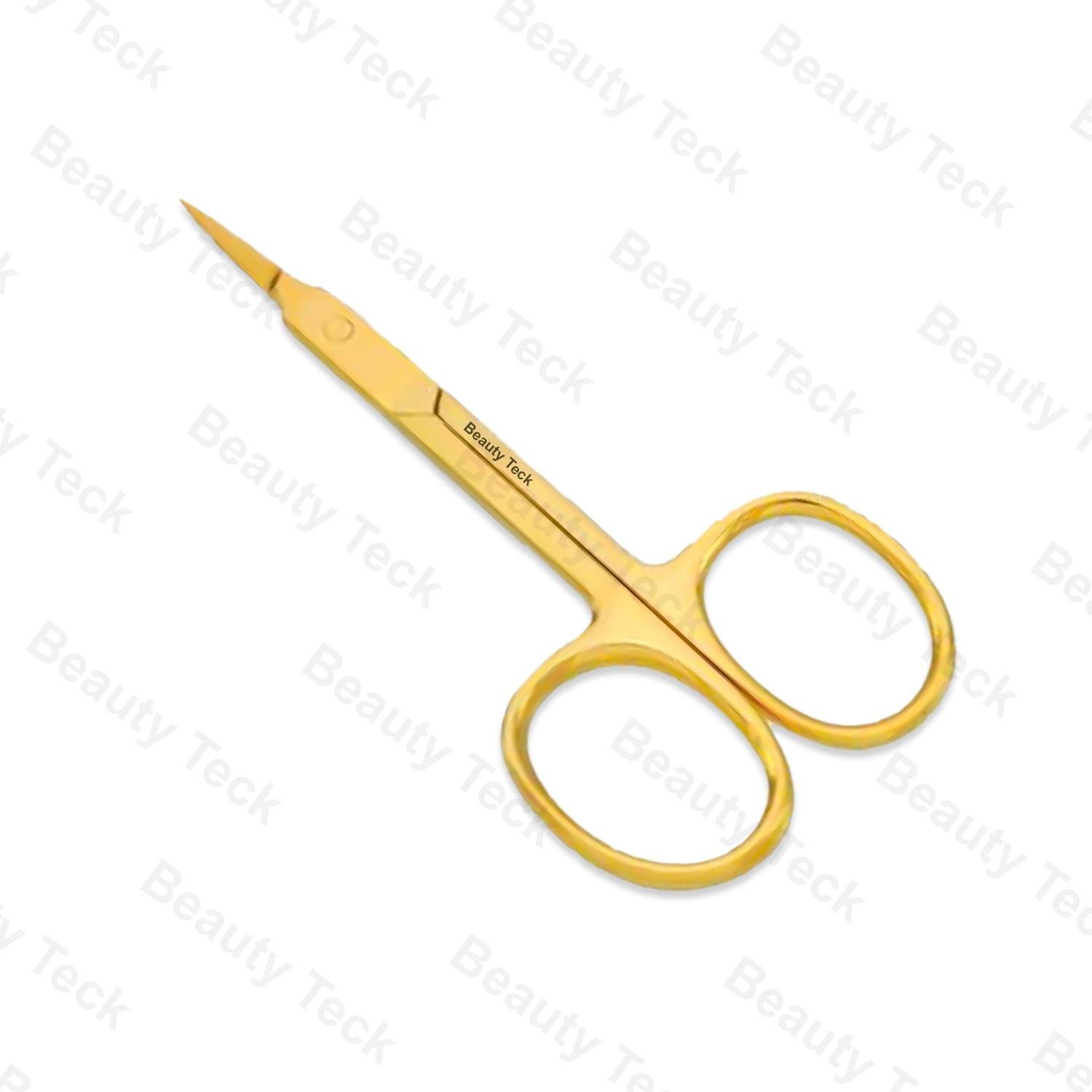 BEAUTY Teck Fine Scissors (Fix Screw, Gold Titanium) Straight: BTB2-1166