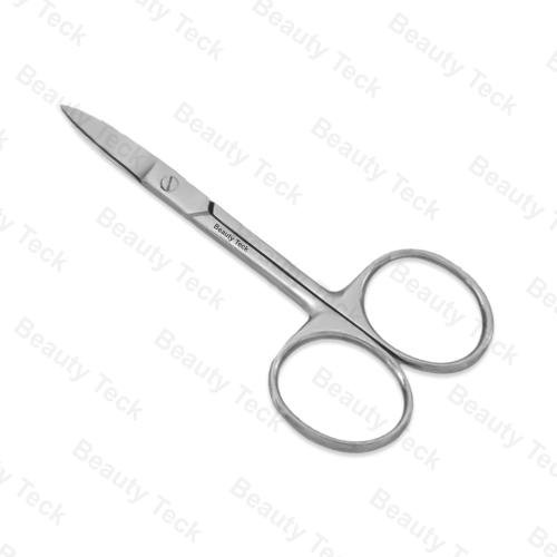BEAUTY Teck Nail Scissors (Euro Screw, Mirror/Satin) Curved: BTB2-1235