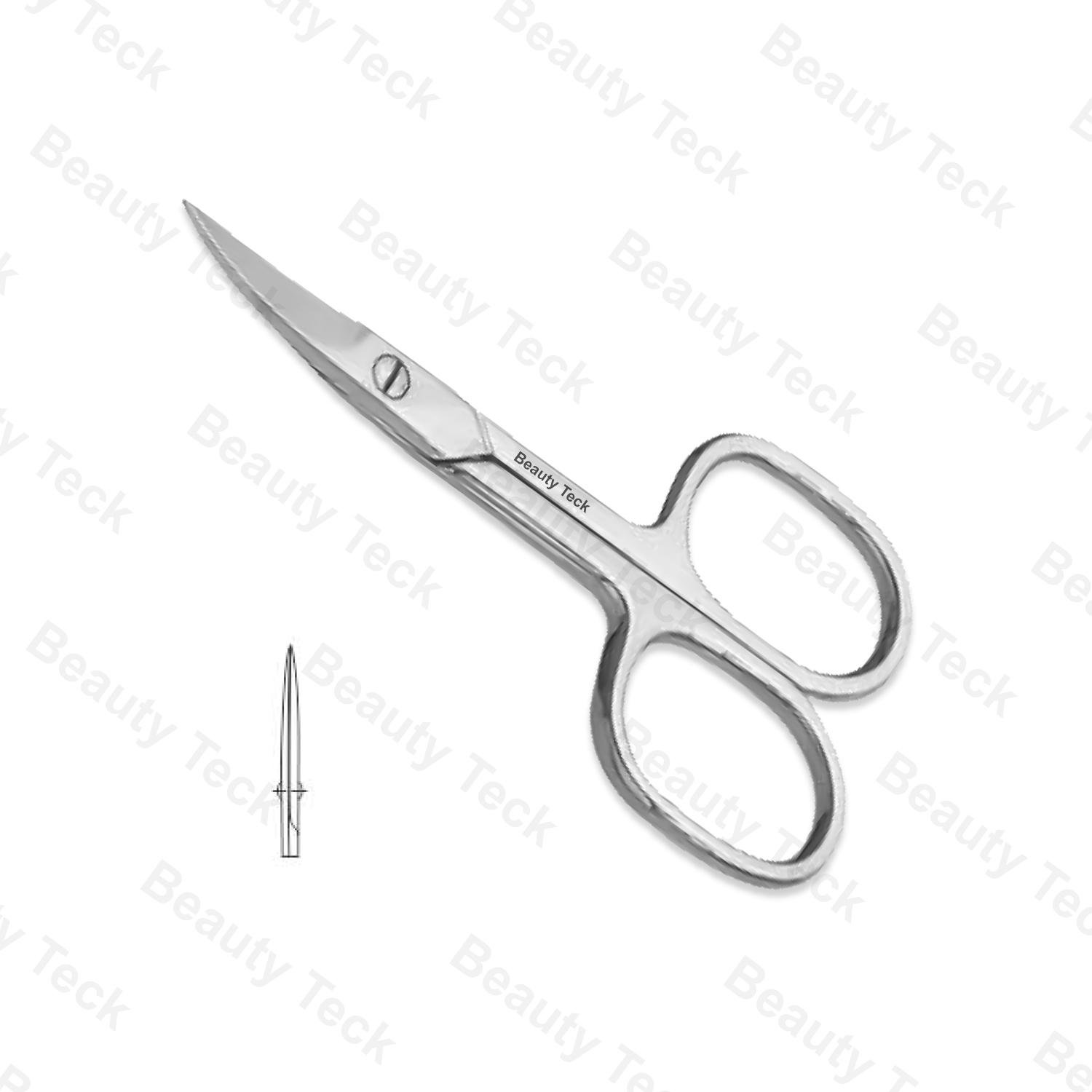 BEAUTY Teck Nail Scissors (Fix Screw, Mirror/Satin) Straight: BTB2-1208