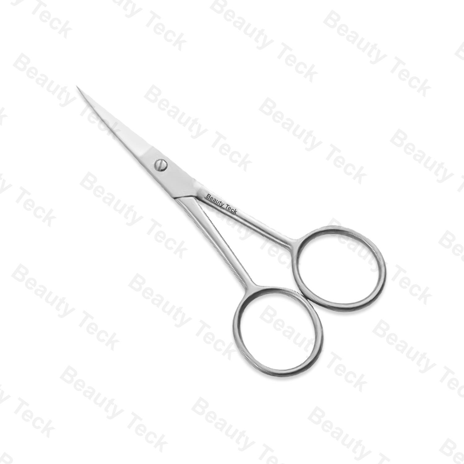 BEAUTY Teck Nail Scissors (Fix Screw, Mirror/Satin, Curved) BTB2-1302