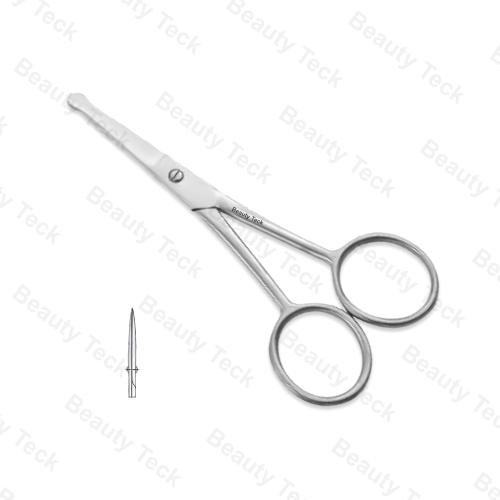 BEAUTY Teck Nose Scissors with Probe (Mirror/Satin, Straight) - Model A BTB2-1335