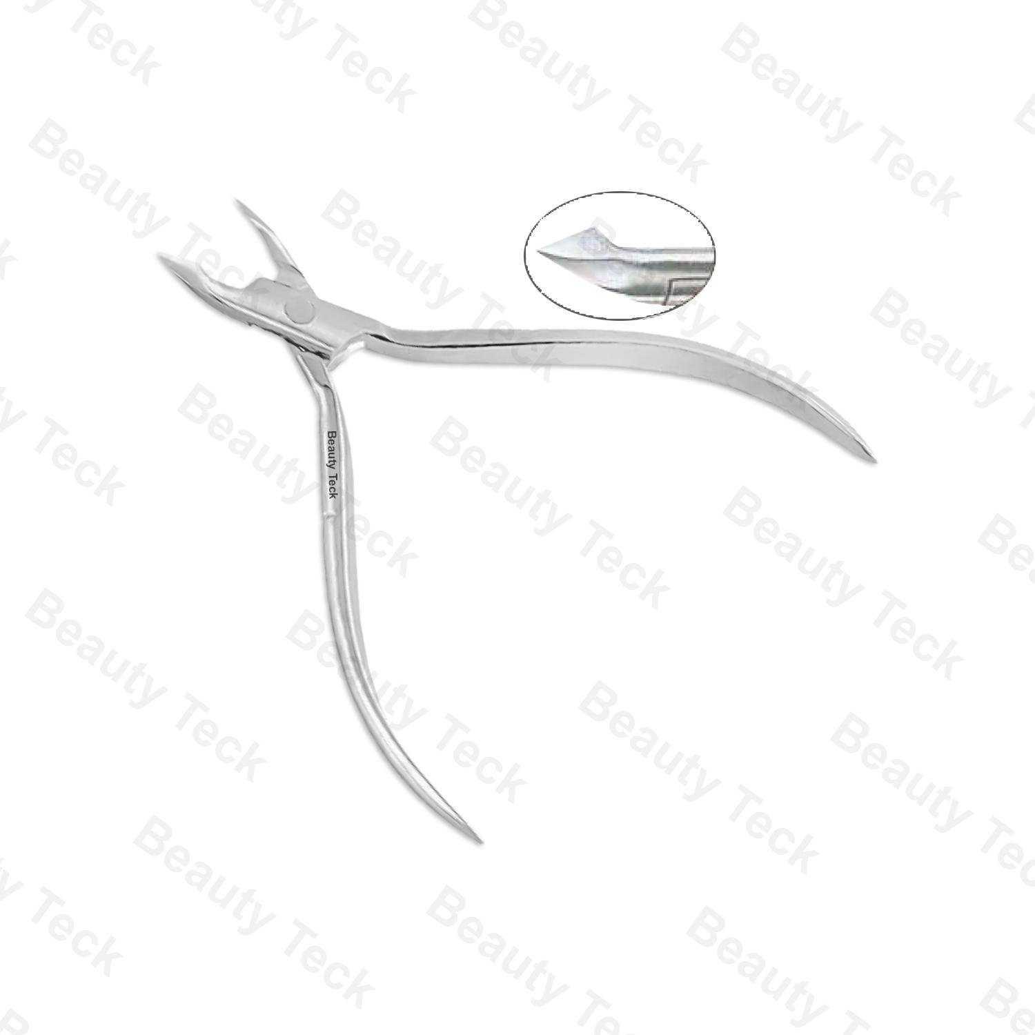 BEAUTY Teck Round Pattern Cuticle Nipper (Lap Joint, No Spring) BTB3-1312