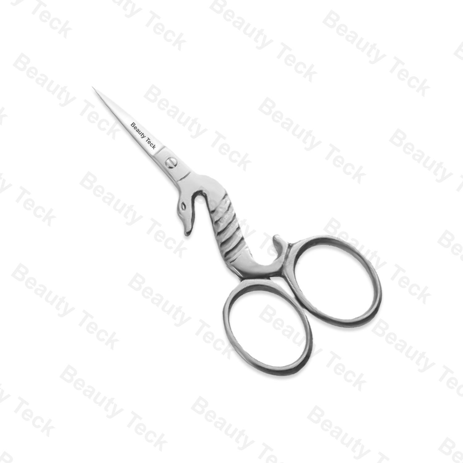 BEAUTY Teck Snake Embroidery Scissors (Mirror/Satin, Straight) BTB2-1355