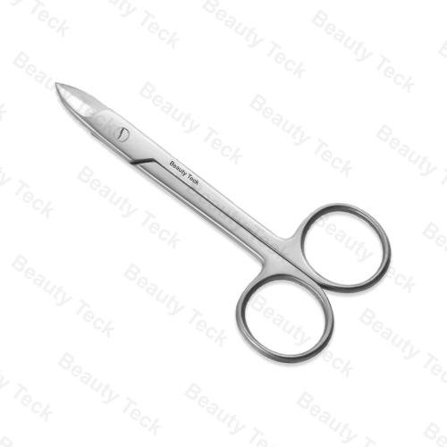 BEAUTY Teck Toe Nail Scissors (Fix Screw, Mirror/Satin) Straight: BTB2-1314