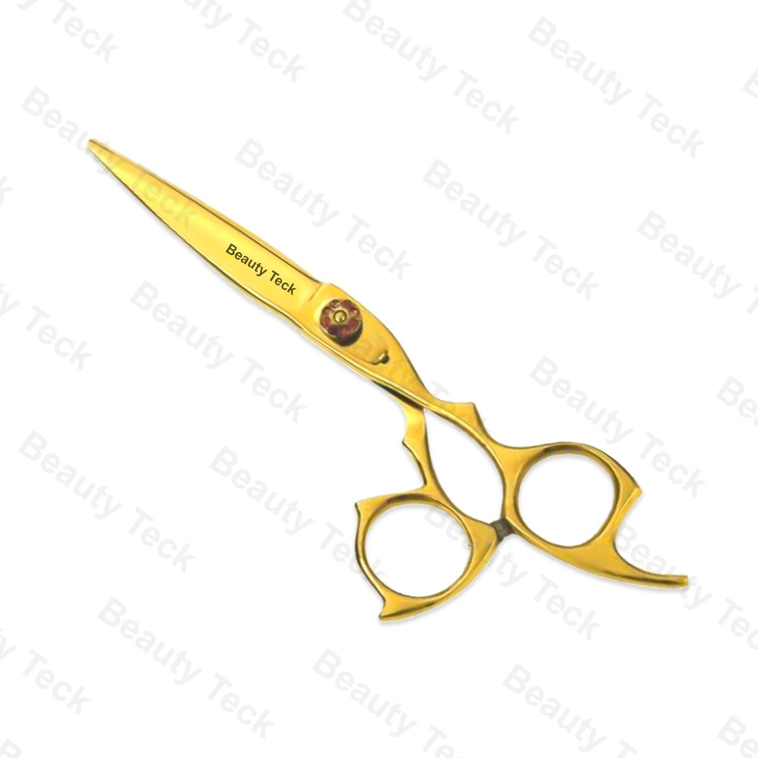 BTB1-1268 Series – Gold Titanium Coated Barber Scissors