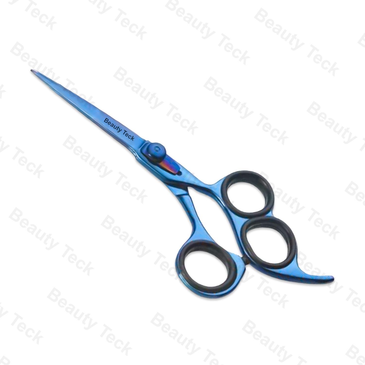 BTB1-1277 Series – Blue Titanium Coated Barber Scissors