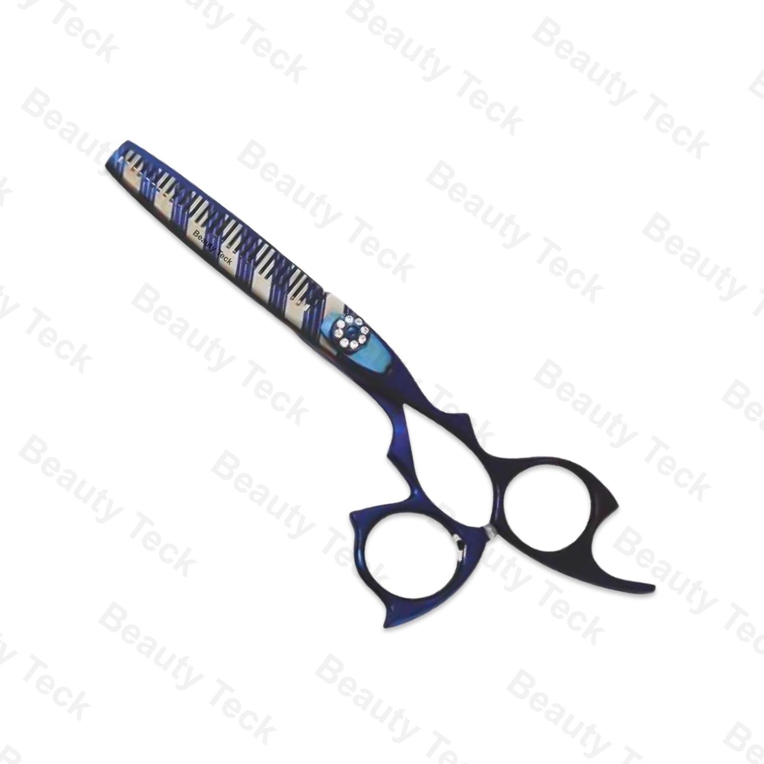BTB1-1434 – Blue Titanium Finishing Shears (7