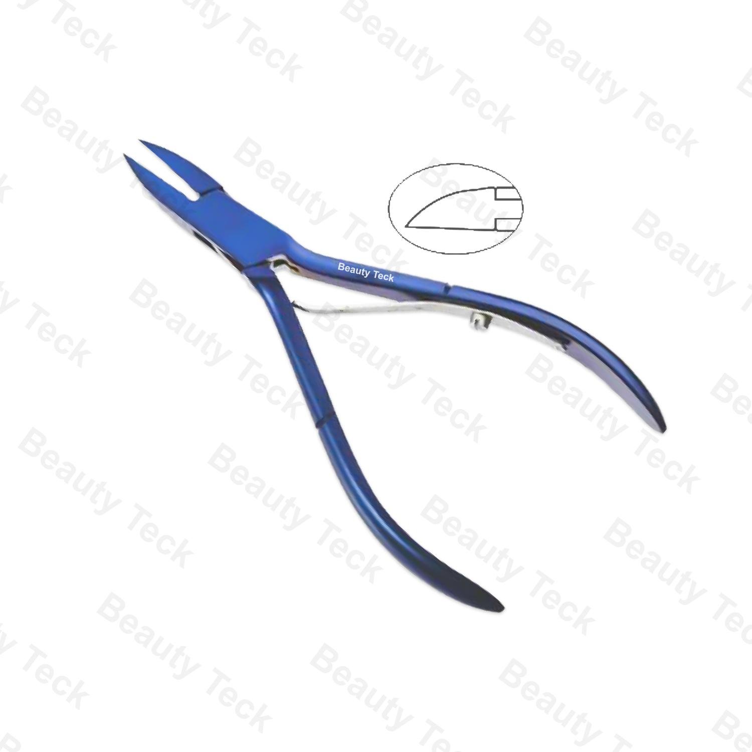 BTB3-1129/1130 Blue Titanium Cuticle Cutter