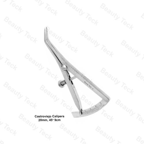 CASTROVEIJO CALLIPERS 20mm, 45°,9cm