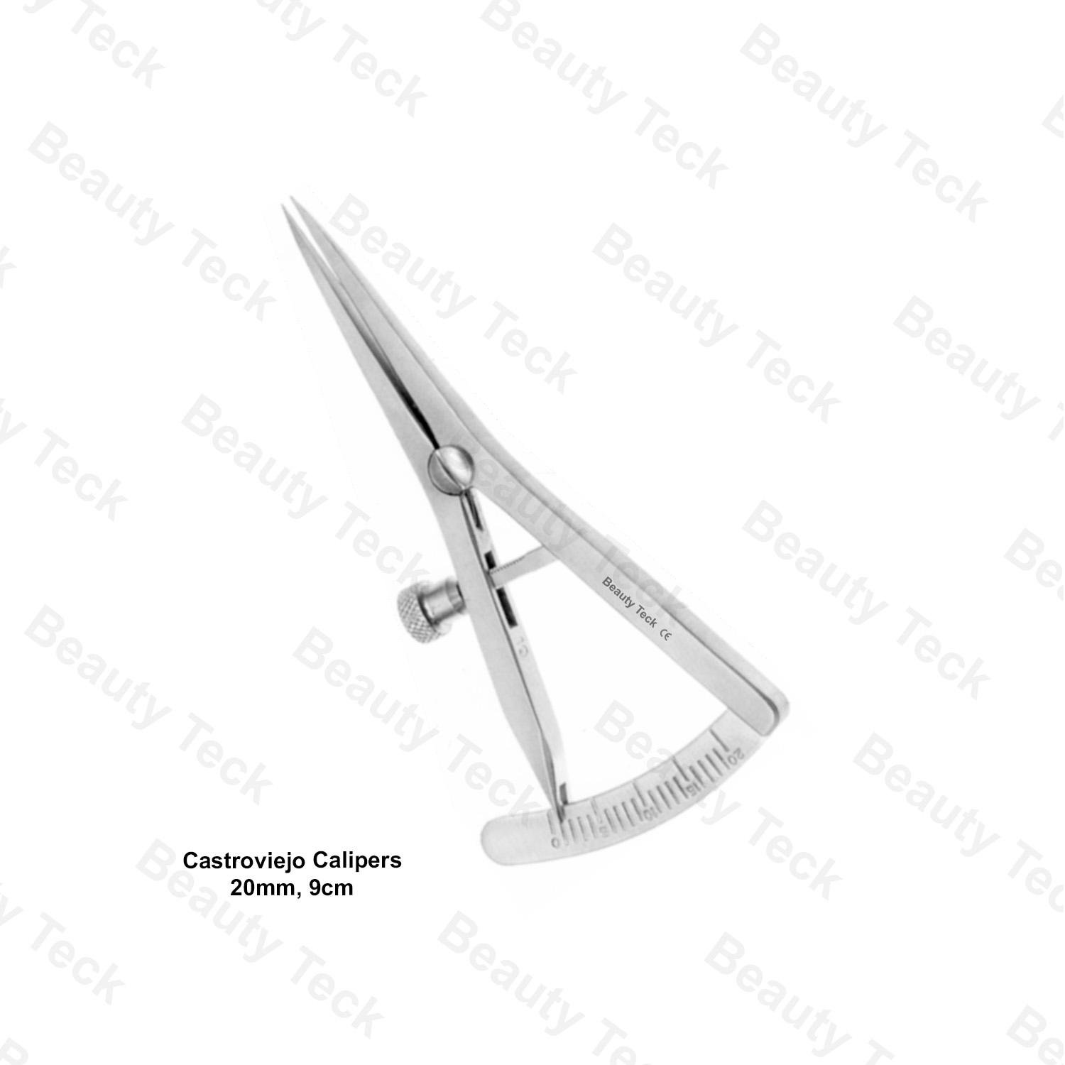 CASTROVEIJO CALLIPERS 20mm,9cm Straight