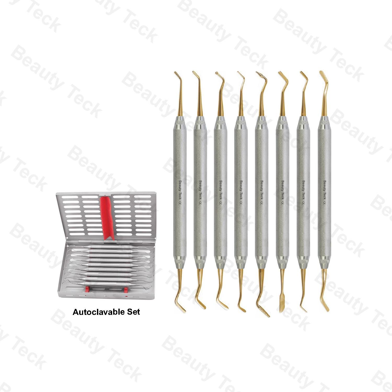 COMPOSITE FILLING INSTRUMENT AUTOCLAVABLE SET OF 8 