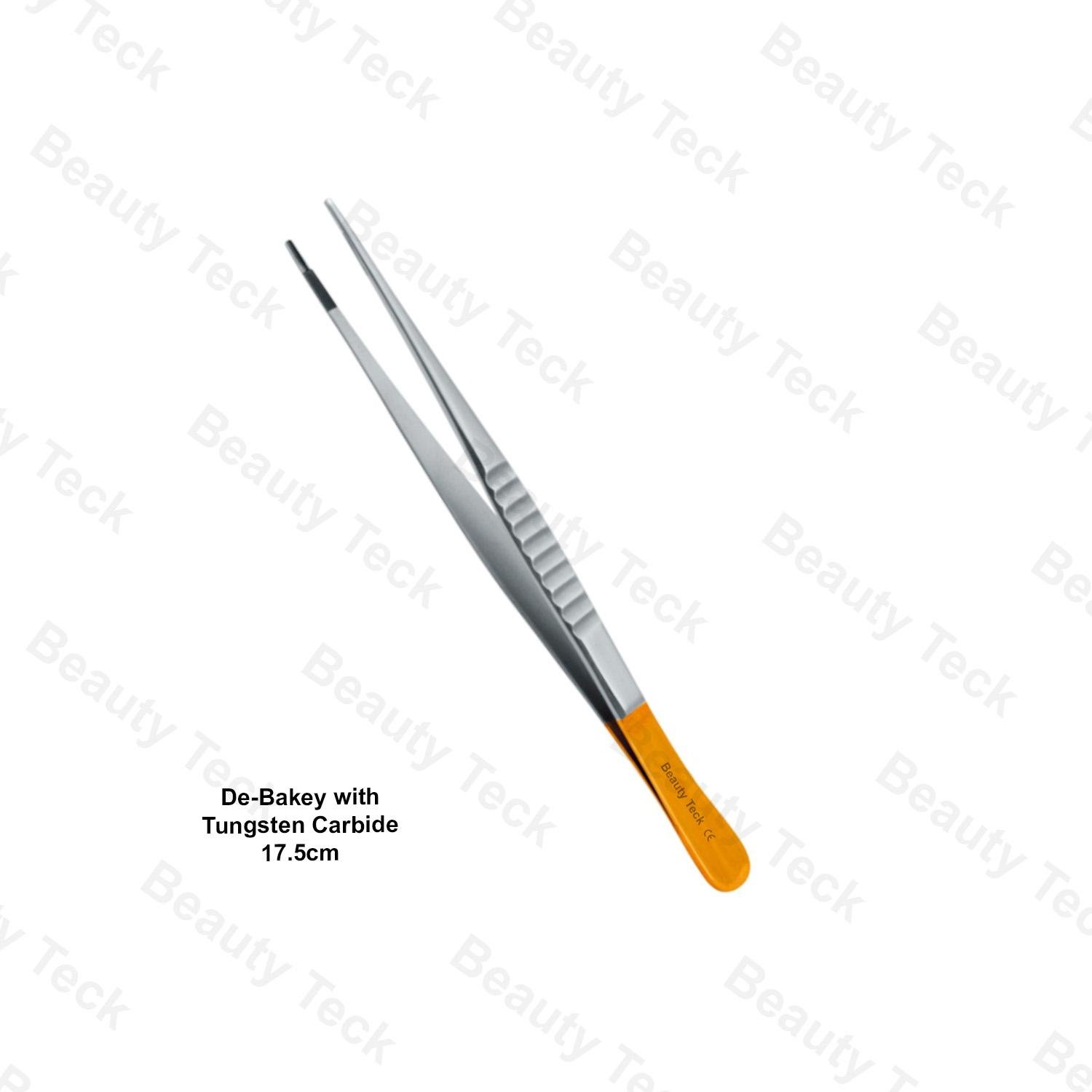 DE-BACKY TWEEZER WITH (TC) 17cm