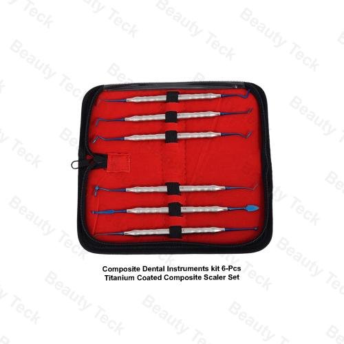 DENTAL (KIT 6-PCS) TITANIUM COATED TIP COMPOSITE SCALAR