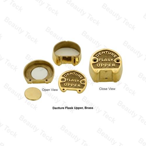 DENTURE FLASK UPPER,BRASS (CLOSE VIEW)