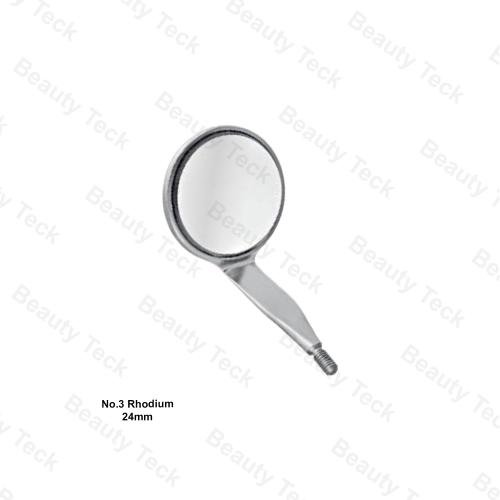 DOUBLE-SIDE MOUTH MIRROR (24mm, NO.3 RHODIUM)
