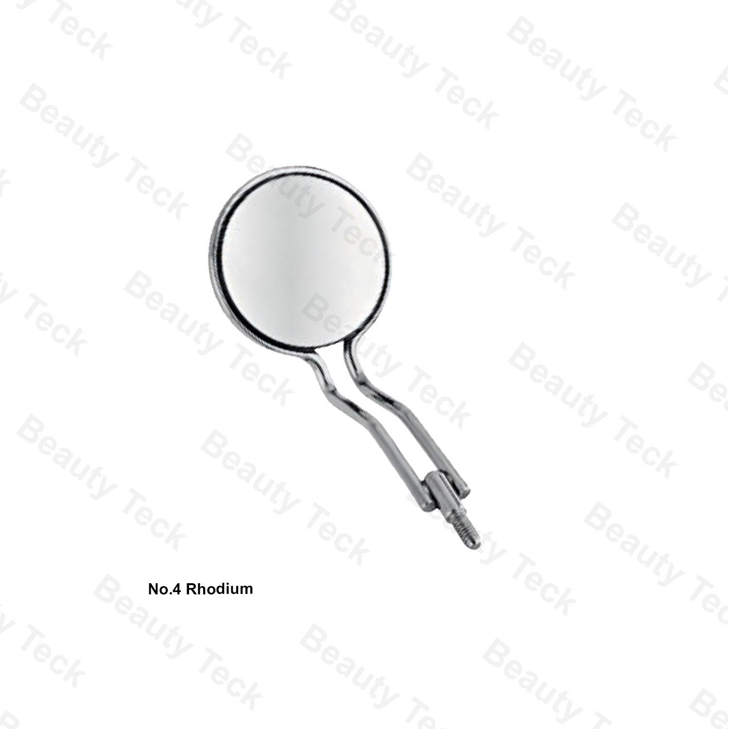 DOUBLE-SIDE MOUTH MIRROR (NO.4 RHODIUM)