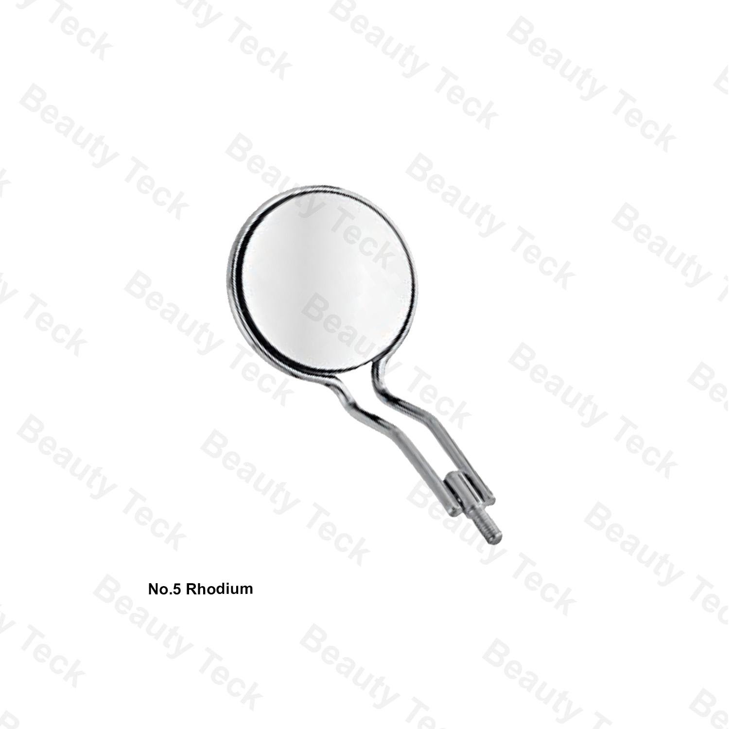 DOUBLE-SIDE MOUTH MIRROR (NO.5 RHODIUM)